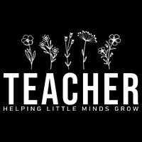 Teacher Helping Little Minds Grow Floral Tank Top