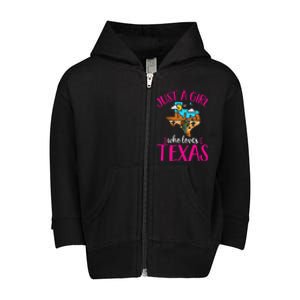 Texas Home Love Texan Who Loves Her Texas Toddler Zip Fleece Hoodie