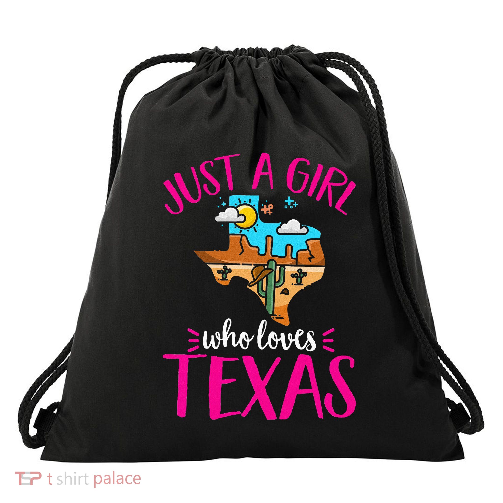 Texas Home Love Texan Who Loves Her Texas Drawstring Bag