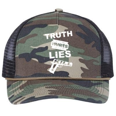 Truth Hurts Lies Kill Retro Rope Trucker Hat Cap