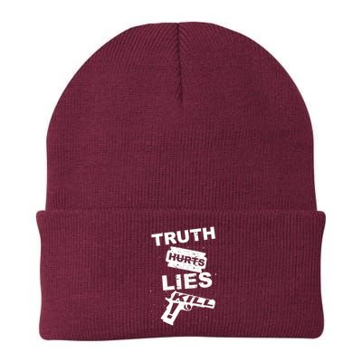 Truth Hurts Lies Kill Knit Cap Winter Beanie