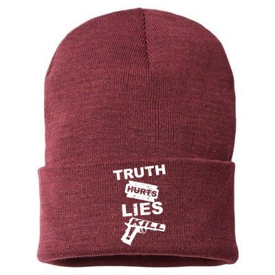 Truth Hurts Lies Kill Sustainable Knit Beanie