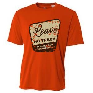 Trail Head, Leave No Trace Hiking Camping Distressed Cooling Performance Crew T-Shirt