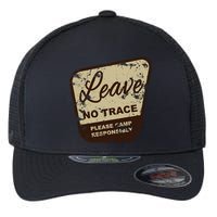 Trail Head, Leave No Trace Hiking Camping Distressed Flexfit Unipanel Trucker Cap