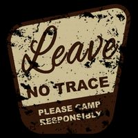 Trail Head, Leave No Trace Hiking Camping Distressed Flexfit Unipanel Trucker Cap