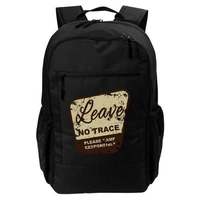 Trail Head, Leave No Trace Hiking Camping Distressed Backpack