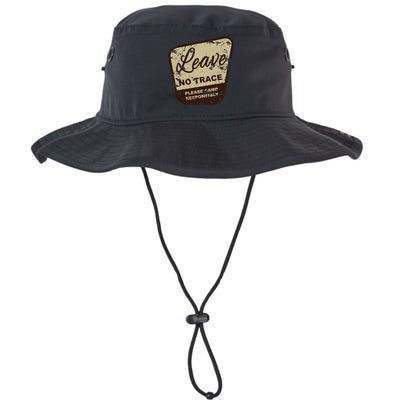 Trail Head, Leave No Trace Hiking Camping Distressed Bucket Hat