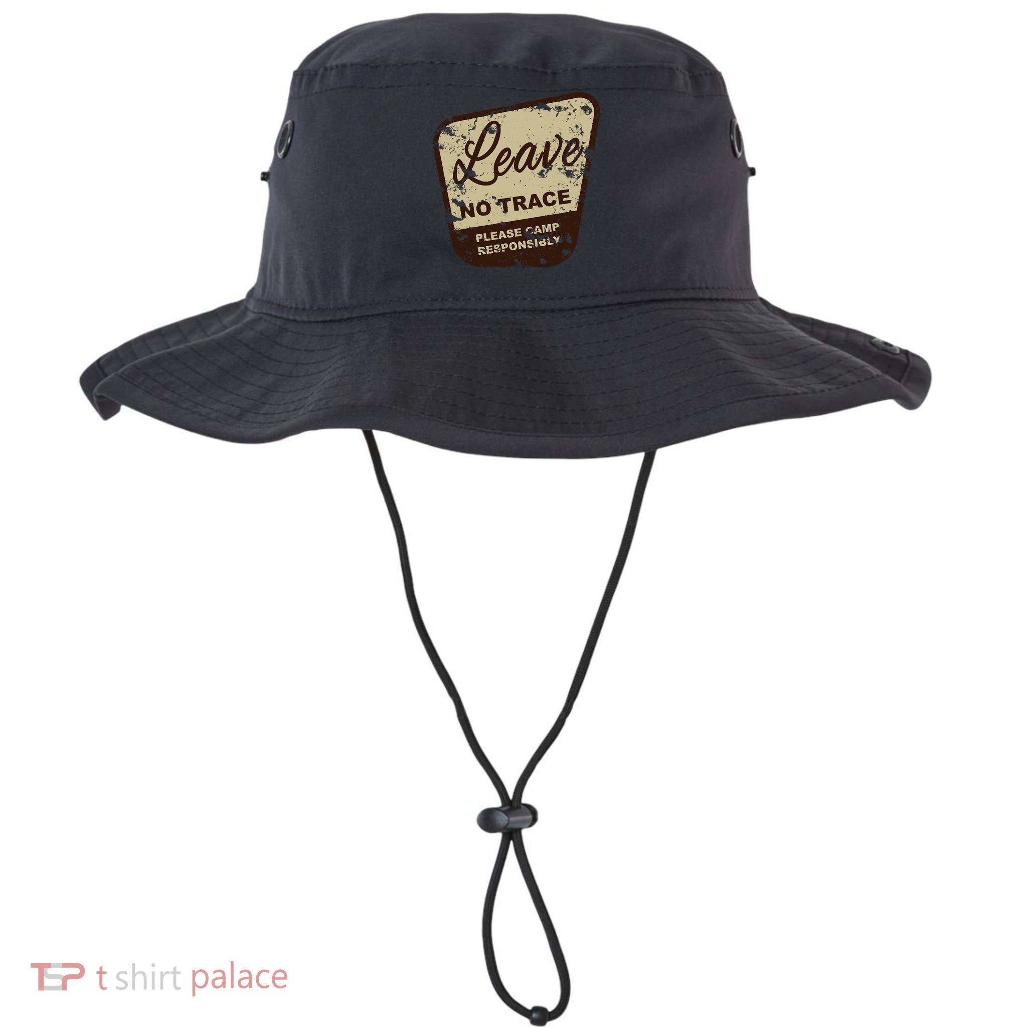 Trail Head, Leave No Trace Hiking Camping Distressed Bucket Hat