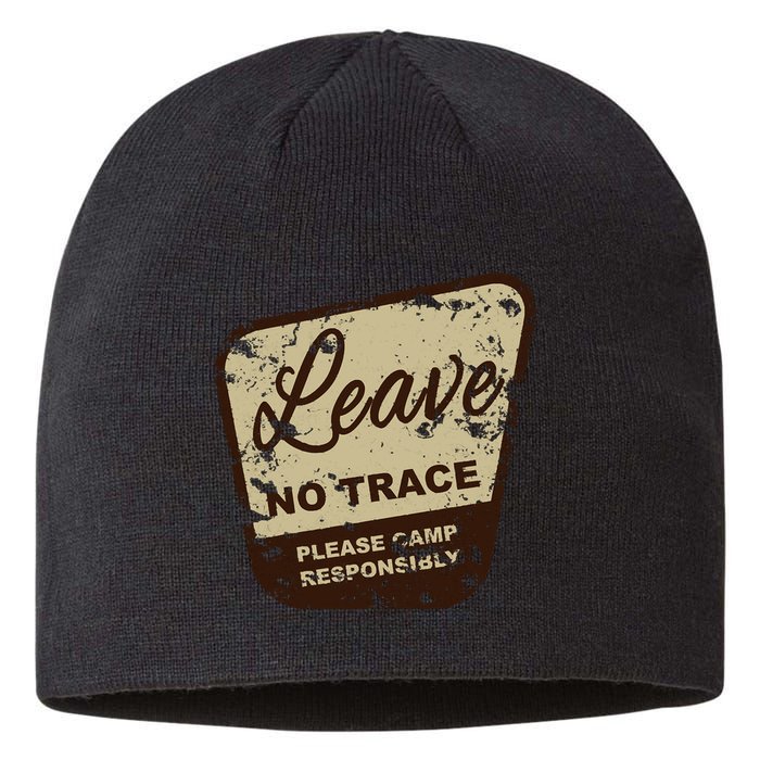 Trail Head, Leave No Trace Hiking Camping Distressed Sustainable Beanie