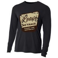 Trail Head, Leave No Trace Hiking Camping Distressed Cooling Performance Long Sleeve Crew