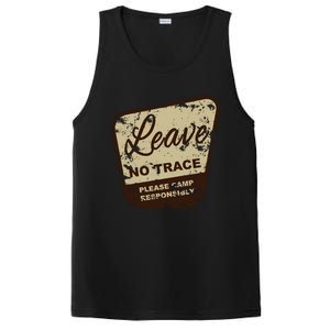 Trail Head, Leave No Trace Hiking Camping Distressed PosiCharge Competitor Tank