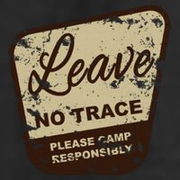 Trail Head, Leave No Trace Hiking Camping Distressed Trucker Hat