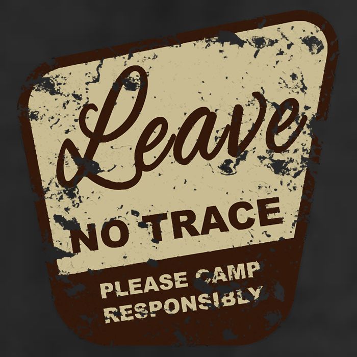 Trail Head, Leave No Trace Hiking Camping Distressed Trucker Hat