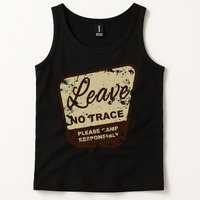 Trail Head, Leave No Trace Hiking Camping Distressed Tank Top