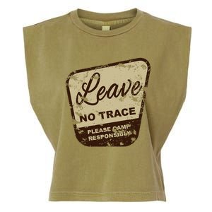 Trail Head, Leave No Trace Hiking Camping Distressed Garment-Dyed Women's Muscle Tee