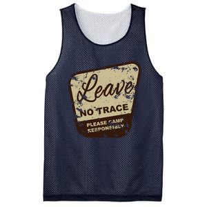 Trail Head, Leave No Trace Hiking Camping Distressed Mesh Reversible Basketball Jersey Tank