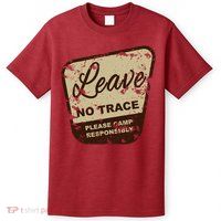 Trail Head, Leave No Trace Hiking Camping Distressed T-Shirt