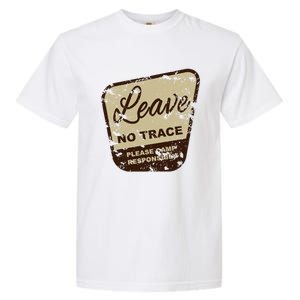 Trail Head, Leave No Trace Hiking Camping Distressed Garment-Dyed Heavyweight T-Shirt