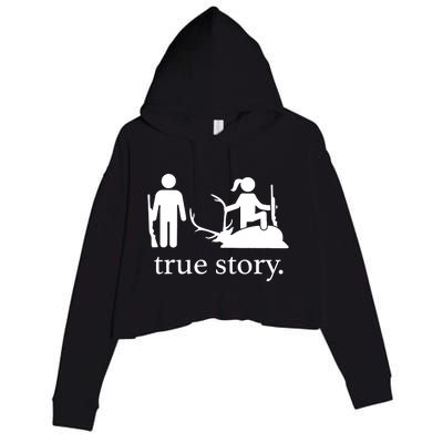 Truestory Hunting Lover Hunter Crop Fleece Hoodie