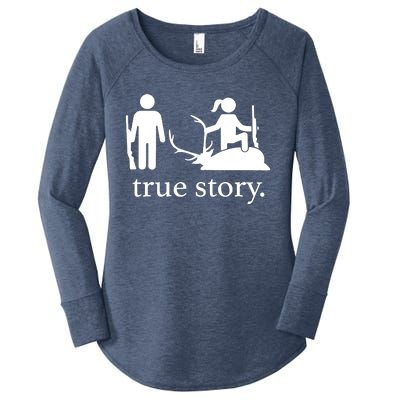 Truestory Hunting Lover Hunter Women's Perfect Tri Tunic Long Sleeve Shirt