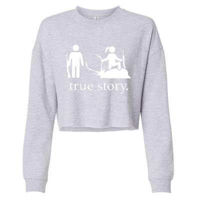 Truestory Hunting Lover Hunter Cropped Pullover Crew