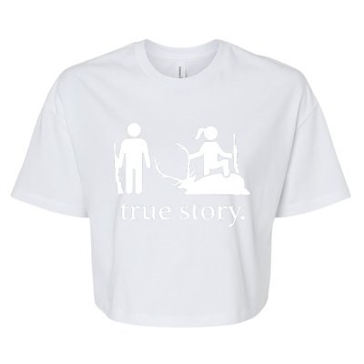 Truestory Hunting Lover Hunter Bella+Canvas Jersey Crop Tee