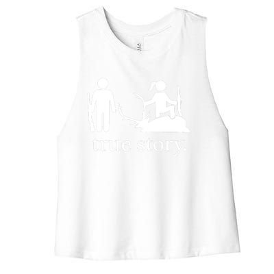 Truestory Hunting Lover Hunter Women's Racerback Cropped Tank