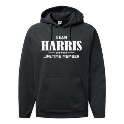 Team Harris Lifetime Member Harris Family Performance Fleece Hoodie