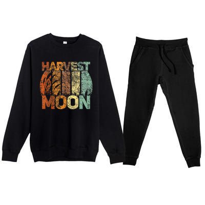 Timeless Harvest Moon Autumn Happy Fall Premium Crewneck Sweatsuit Set