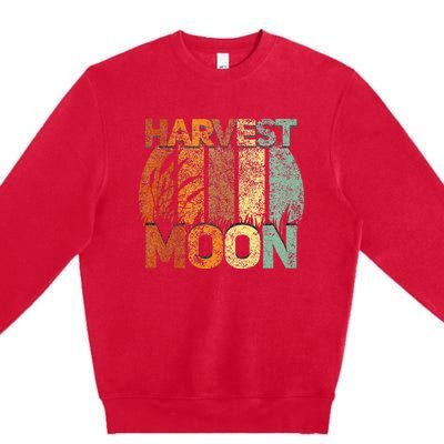 Timeless Harvest Moon Autumn Happy Fall Premium Crewneck Sweatshirt