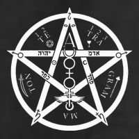 Tetragrammaton Holy Magic Symbol Judaism 7 Panel Mesh Trucker Snapback Hat