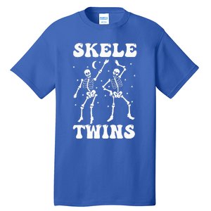 Twins Halloween Matching Skeletwins Funny Dancing Skeletons Tall T-Shirt