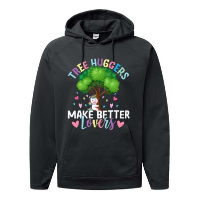 Tree Huggers Make Better Lovers Environmentalist Performance Fleece Hoodie