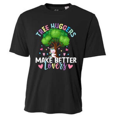 Tree Huggers Make Better Lovers Environmentalist Cooling Performance Crew T-Shirt