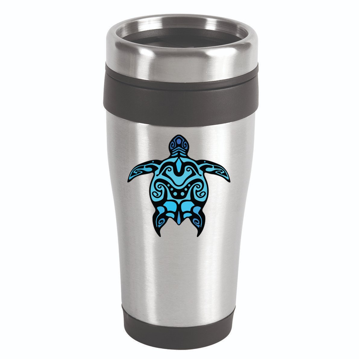 Tribal Hawaiian Maori Sun Sea Turtle 2Sided 16oz Travel Tumbler