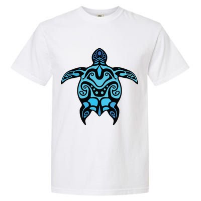 Tribal Hawaiian Maori Sun Sea Turtle 2Sided Garment-Dyed Heavyweight T-Shirt