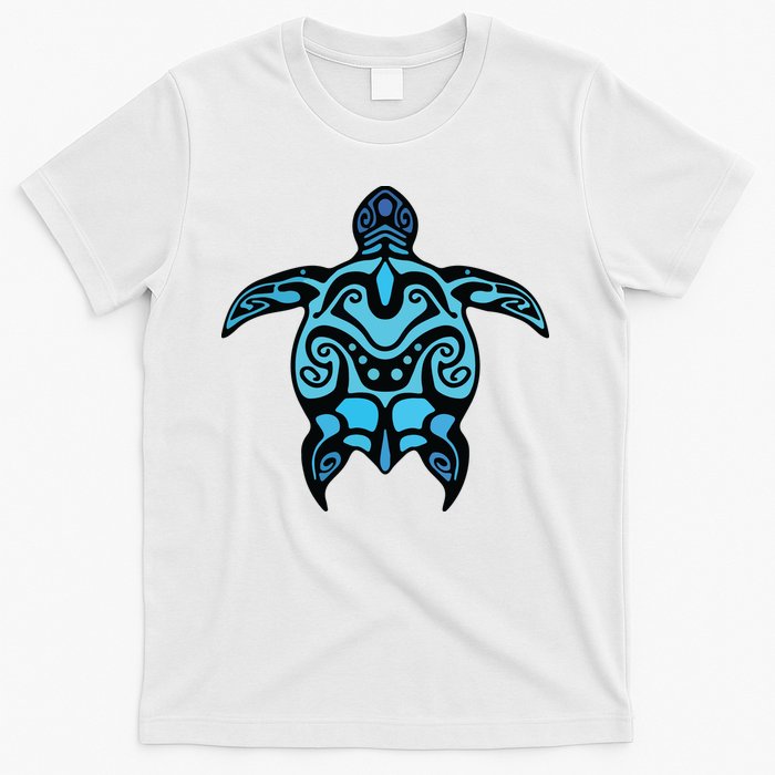Tribal Hawaiian Maori Sun Sea Turtle 2Sided T-Shirt