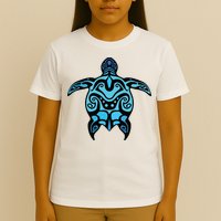 Tribal Hawaiian Maori Sun Sea Turtle 2Sided T-Shirt