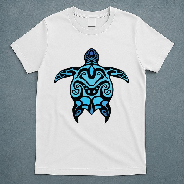 Tribal Hawaiian Maori Sun Sea Turtle 2Sided T-Shirt
