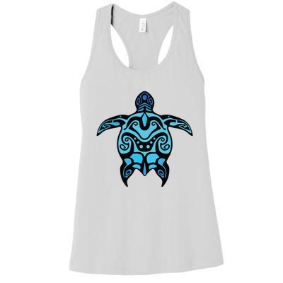 Tribal Hawaiian Maori Sun Sea Turtle 2Sided Women's Racerback Tank