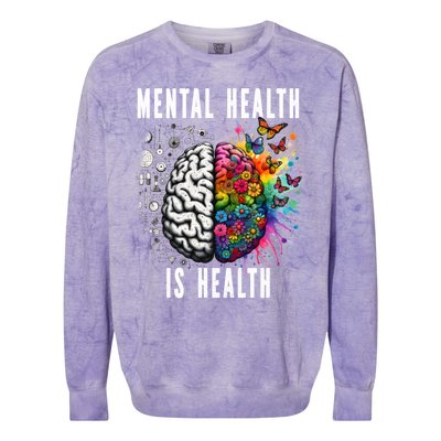 Tal Health Matters Meaningful Gift Colorblast Crewneck Sweatshirt