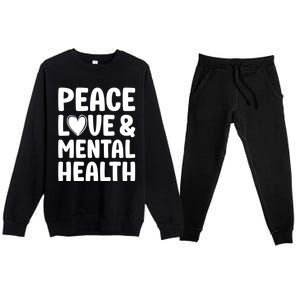 Tal Health Month Tal Health Awareness Gift Premium Crewneck Sweatsuit Set