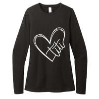 Titi Heart Minimalist Auntie Best Aunt Ever Gift Womens CVC Long Sleeve Shirt