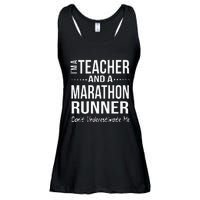 Teacher Half Marathon Funny Running Gift High School Runner Ladies Essential Flowy Tank