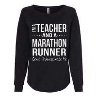 Teacher Half Marathon Funny Running Gift High School Runner Womens California Wash Sweatshirt