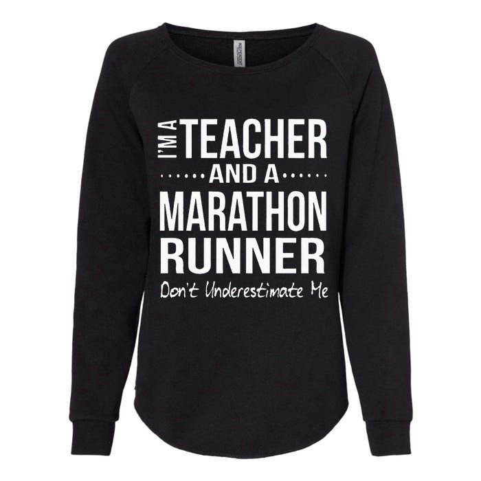 Teacher Half Marathon Funny Running Gift High School Runner Womens California Wash Sweatshirt