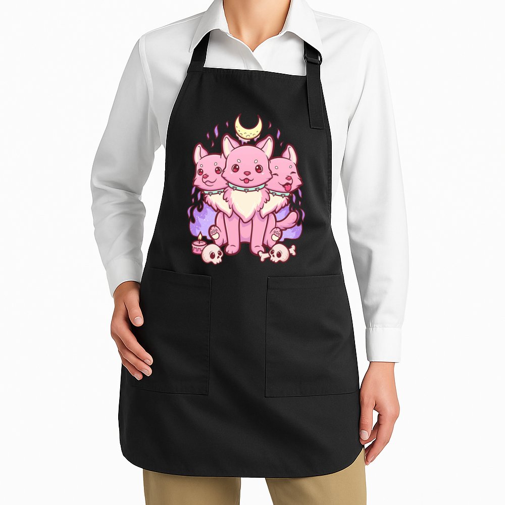 Three Headed Moon Dogs Apron