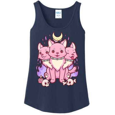 Three Headed Moon Dogs Ladies Essential Tank