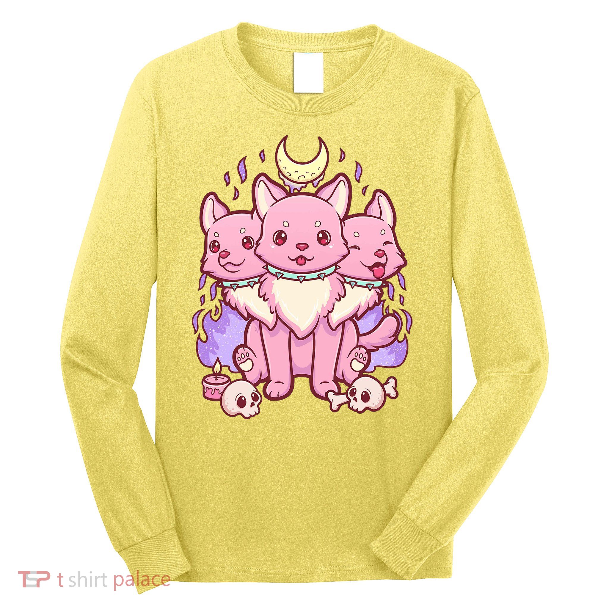 Three Headed Moon Dogs Long Sleeve Shirt