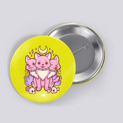 Three Headed Moon Dogs Button